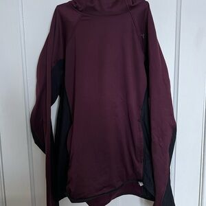Under Armour women’s purple ColdGear hooded sweatshirt, XL